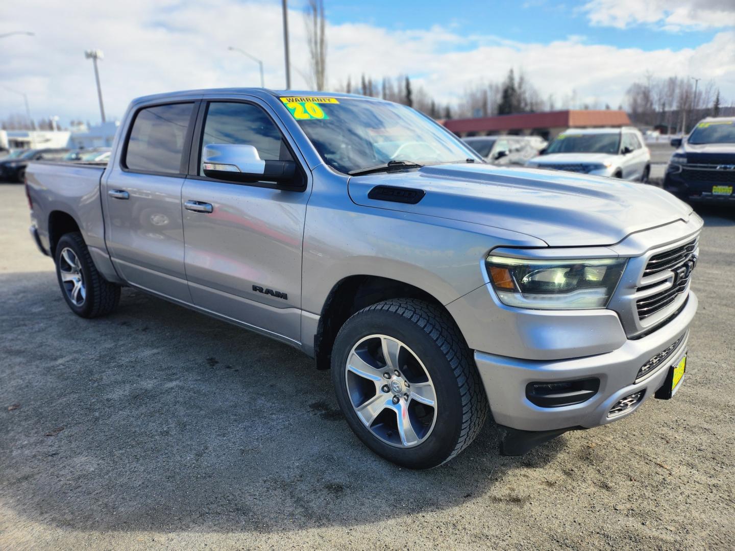 2020 SILVER /Black RAM 1500 REBEL (1C6SRFLT9LN) with an 5.7L engine, Automatic transmission, located at 1960 Industrial Drive, Wasilla, 99654, (907) 274-2277, 61.573475, -149.400146 - Photo#7